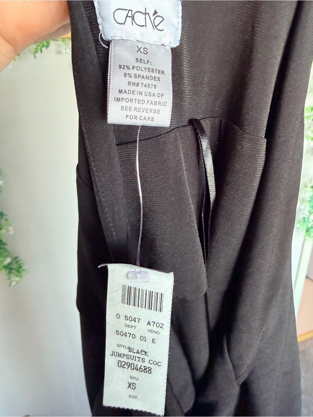 NWT Cache Halter Wide Leg Jumpsuit Open Back XS - Picture 4 of 7